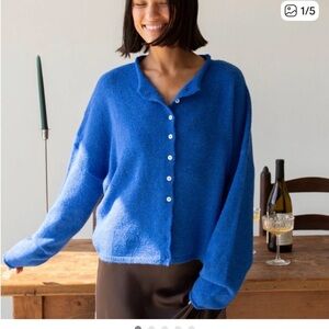 Things Between Blue Piper Cardigan, Size XS